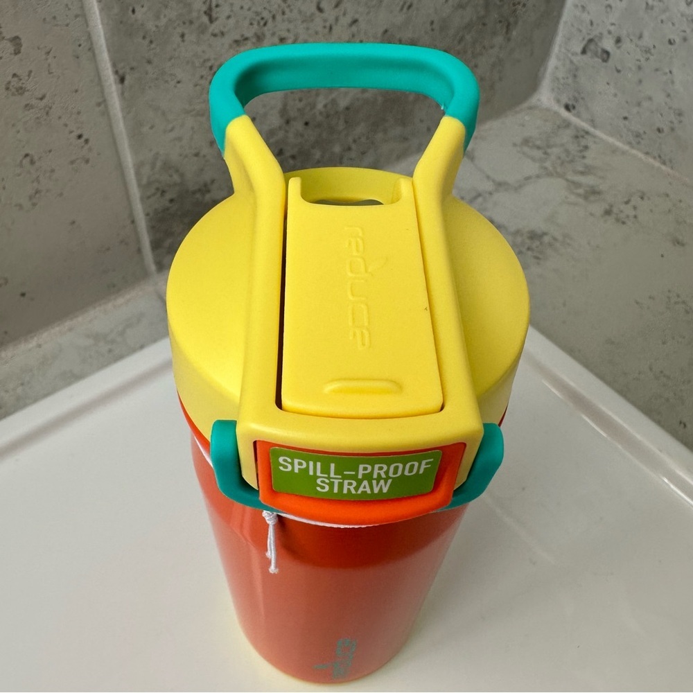 Reduce Orange and Yellow 14oz Water Bottle - Picture 6 of 12